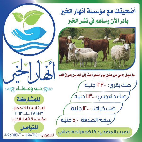 ⁦شارك أضحيتك مع أنهار الخير⁩ - الصورة ⁦3⁩